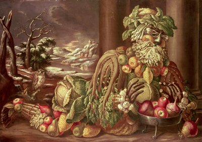 Winter door Giuseppe Arcimboldo